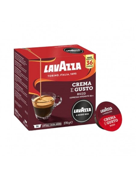 Kava Lavazza - kapsule A Modo Mio - Crema E Gusto RICCO - 36 kos