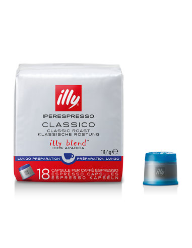 Kava Illy - Iperespresso Lungo, 18 kos