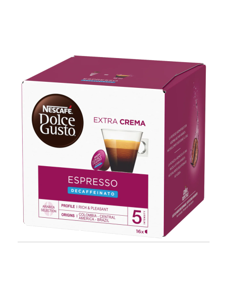 Kava Nestlè - kapsule Nescafè Dolce Gusto - Espresso brezkofeinska - 16 kos