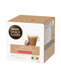 Kava Nestlè - kapsule Nescafè Dolce Gusto - Cortado brezkofeinska - 16 kos