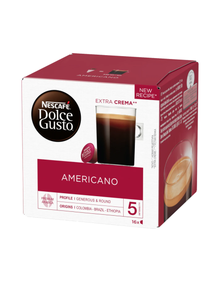 Kava Nestlè - kapsule Nescafè Dolce Gusto - Americano - 16 kos