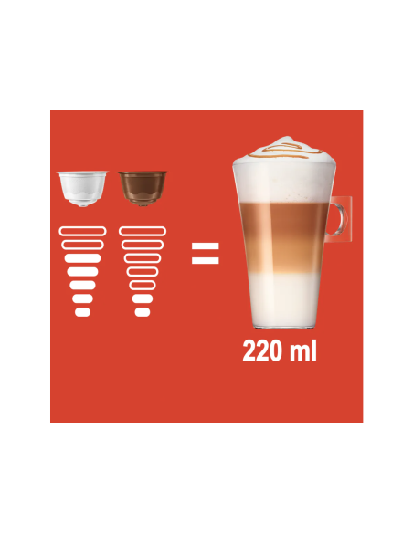 Kava Nestlè - kapsule Nescafè Dolce Gusto - Latte macchiato caramel - informacije