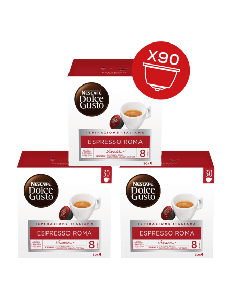 Kava Nestlè - kapsule Nescafè Dolce Gusto - Espresso Roma - 90 kos (3x30kos)