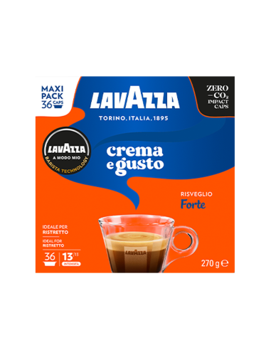 Kava Lavazza - kapsule A Modo Mio - Crema E Gusto FORTE - 36 kos