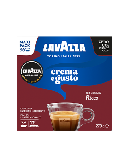 Kava Lavazza - kapsule A Modo Mio - Crema E Gusto RICCO - 36 kos