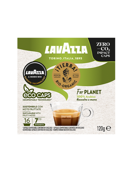 Kava Lavazza - kapsule A Modo Mio - ¡Tierra! For PLANET - 16 kos