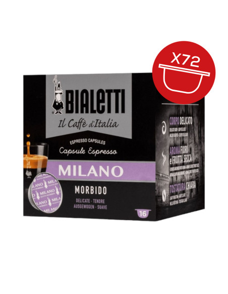 Kava Bialetti - kapsule - MILANO - 72 kos