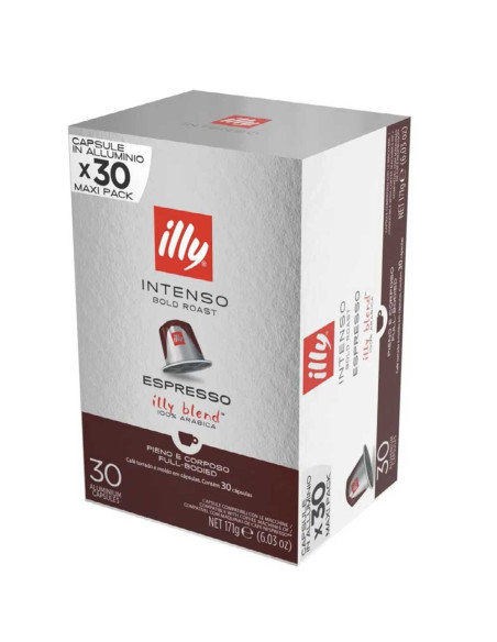 Kava Illy - Nespresso kompatibilne kapsule - močneje pražena - INTENSO - 30 kos
