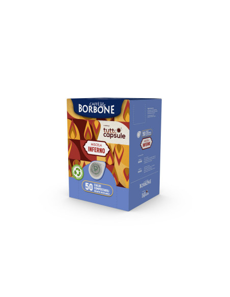 Borbone za Tuttocapsule - rdeča Inferno - ESE blazinice (cialde) - 50 kos