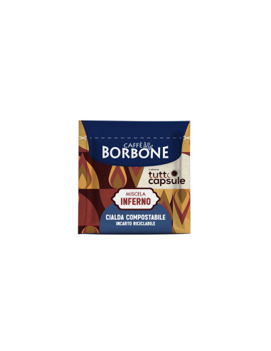 Borbone za Tuttocapsule - rdeča Inferno - ESE blazinice (cialde) - 50 kos