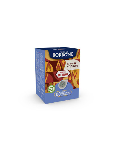 Borbone za Tuttocapsule - rdeča Inferno - ESE blazinice (cialde) - 50 kos
