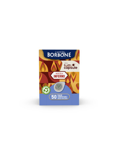 Borbone za Tuttocapsule - rdeča Inferno - ESE blazinice (cialde) - 50 kos