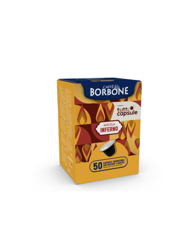 Borbone za Tuttocapsule - rdeča Inferno - za Nespresso® - 50 kos