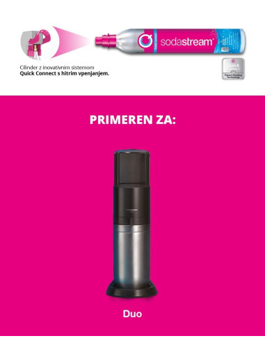 Dodatni cilinder/jeklenka s CO2, za aparate SodaStream TERRA, DUO, ART in GAIA