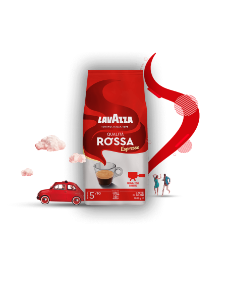Lavazza zrnje – QUALITA ROSSA – 1kg